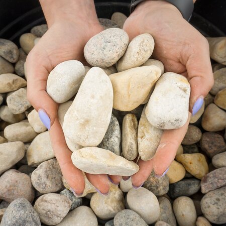 1 1/2" Riverbed Stone Yard