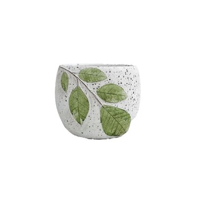 Leaf Pattern Pot 4.5"