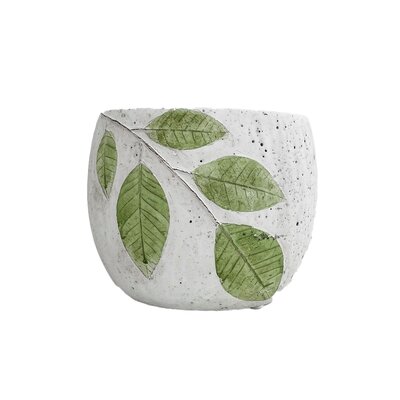 Leaf Pattern Pot 6.5"