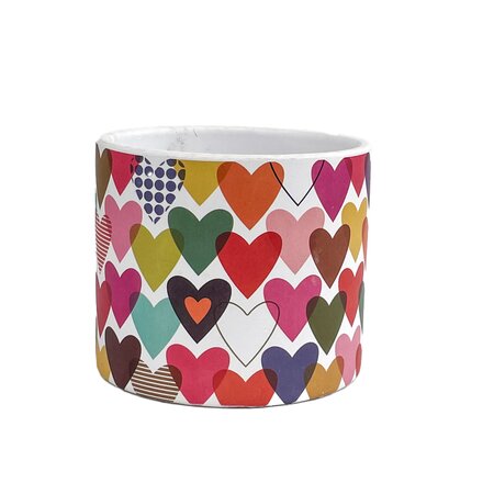 Multicolour Heart Pot 4,5"