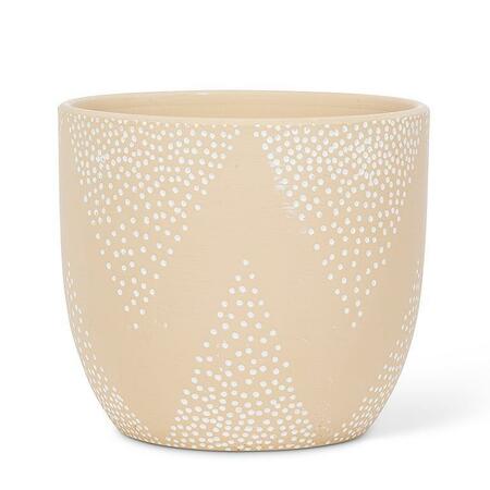 Beige Dot Planter