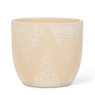 Beige Dot Planter