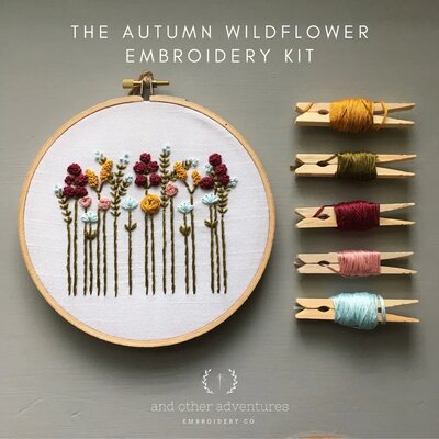 Embroidery Kit Wildflowers Autumn