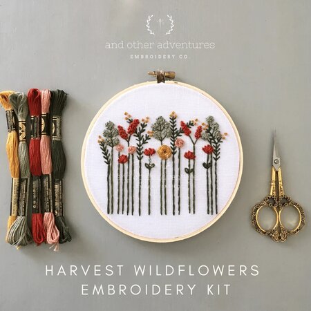 Embroidery Kit Wildflowers Harvest
