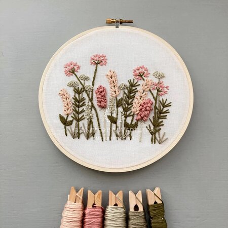 Embroidery Kit Meadow Blush & Olive