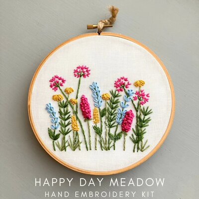 Embroidery Kit Meadow Happy Day