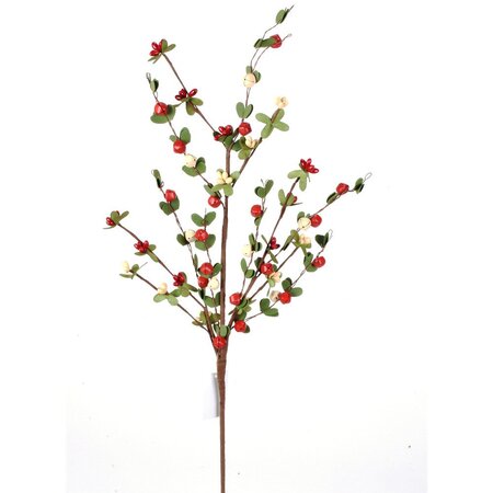 Bell Berry Spray Green/Red