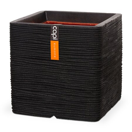 CAPI Anthracite Square Planter