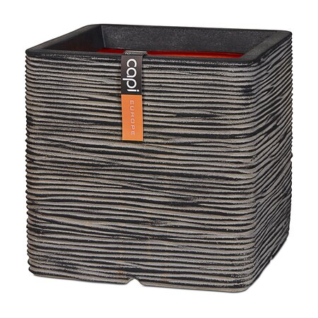 CAPI Rib Square Planter