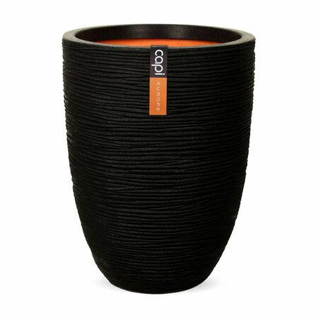 CAPI Rib Elegant Low Vase