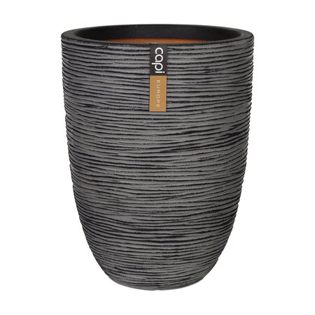 CAPI Rib Elegant Low Vase