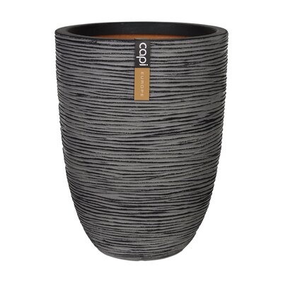 CAPI Rib Elegant Low Vase