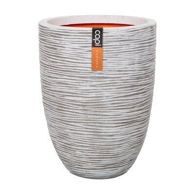 CAPI Rib Elegant Low Vase