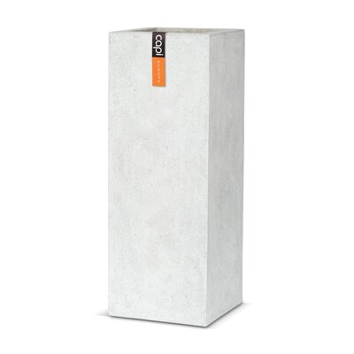 CAPI Smooth Pillar Planter Grey