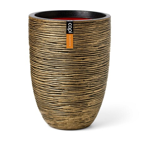 CAPI Rib Elegant Low Vase