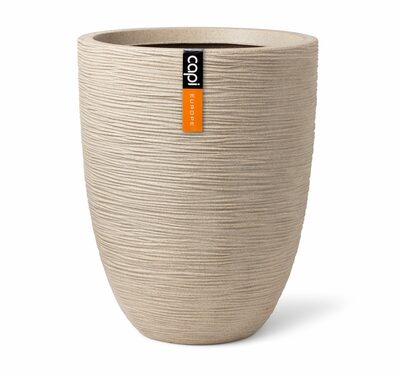 CAPI Rib Elegant Low Vase