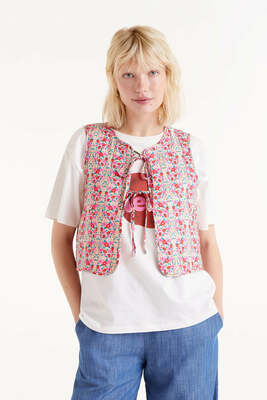 Sugar Print Bow Vest