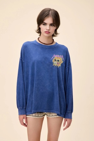Metallica Flower Skull Longsleeve