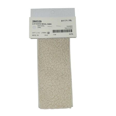 Cream Wool Ribbon