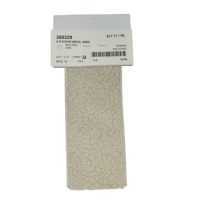 Cream Wool Ribbon