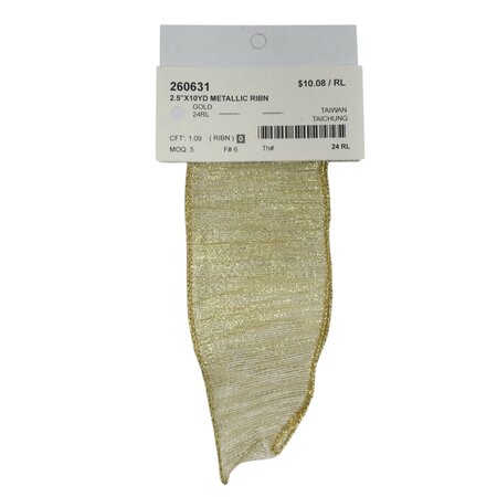 Gold Metallic Ribbon