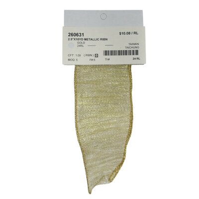 Gold Metallic Ribbon