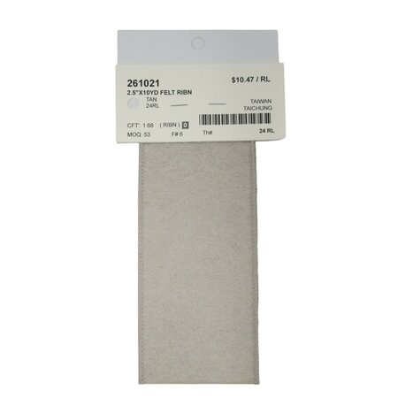 Tan Felt Ribbon