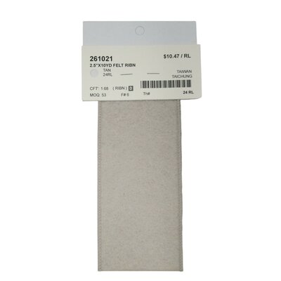 Tan Felt Ribbon