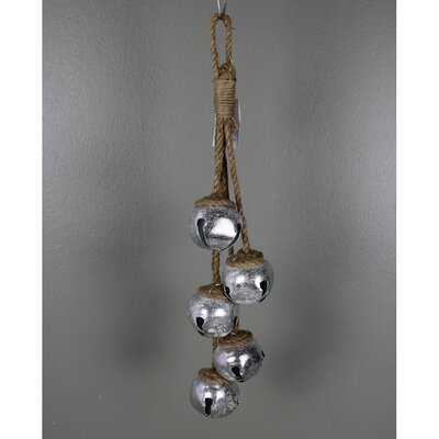Silver 5 Bells Hang Ornament