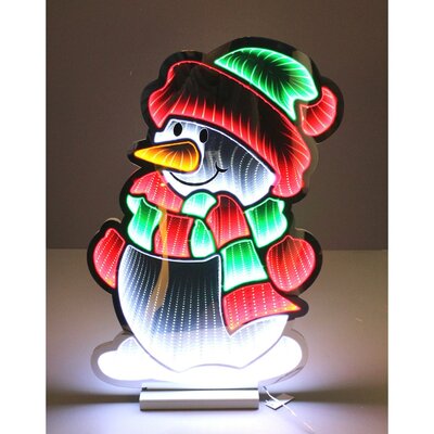 LED Snowman w/Base
