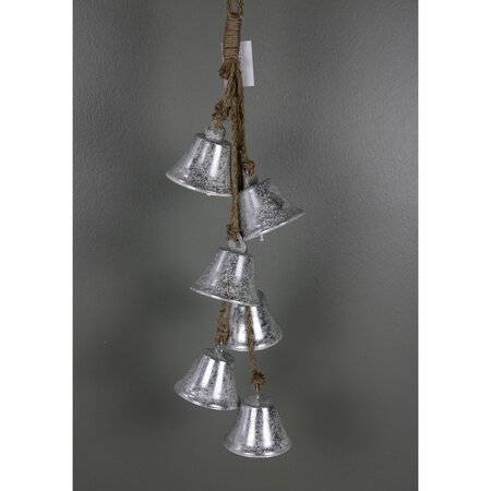 Sliver 6 Bells Hang Ornament