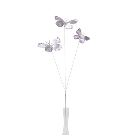 Lavendar Metallic Butterfly Spray