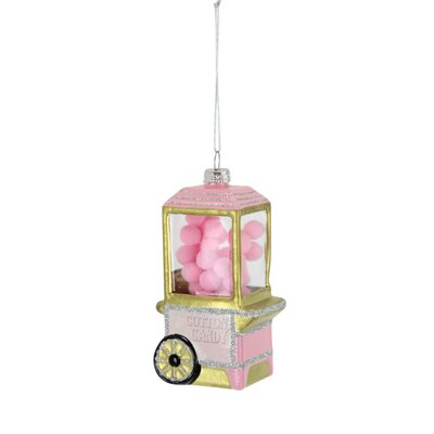 Pink Glass Pop Candy Ornament