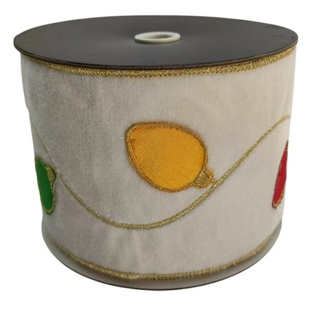 Cream Light Bulb Ribbon