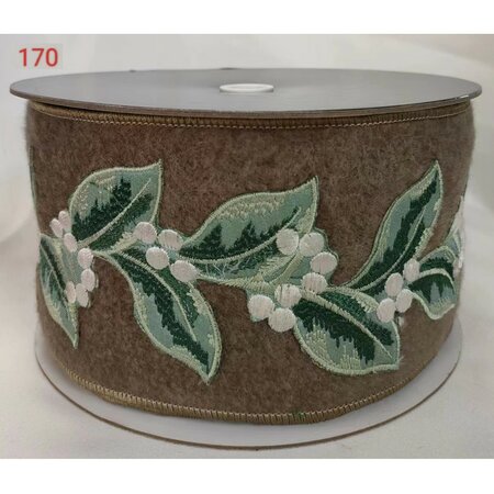 Brown Vine Berry Ribbon