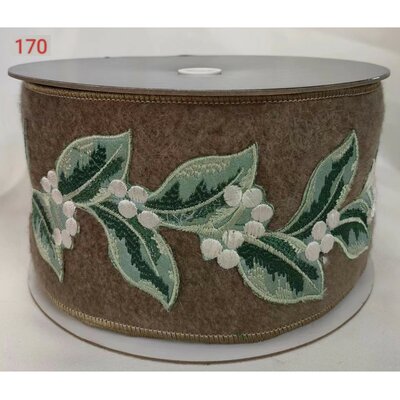 Brown Vine Berry Ribbon