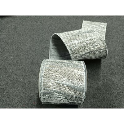 Grey Jacquard Ribbon