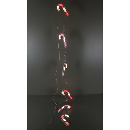 LED Candy Cane Garland