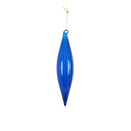 Blue Swirl Finial Ornament