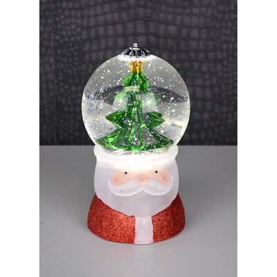 Santa Tree Snow Globe