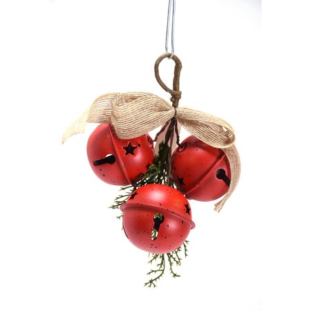 Red 3 Bell Ornament