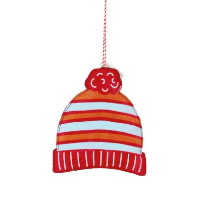 Red Beanie Fabric Ornament