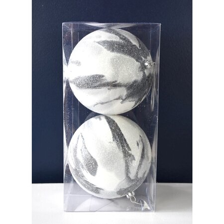 Frosted Marble Ball S/2