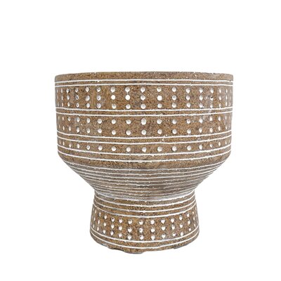 Dotted Pedestal Planter 8"