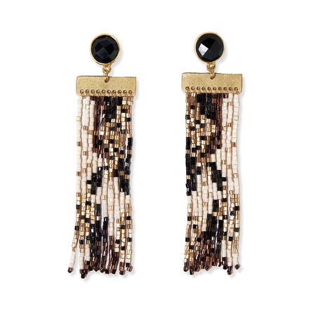 Lilah Black White Earrings