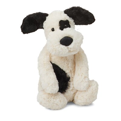 Bashful Black and Cream Puppy