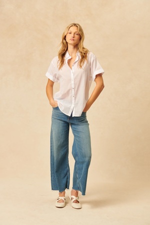 Shay Button Top
