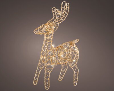 Gold Reindeer LED
