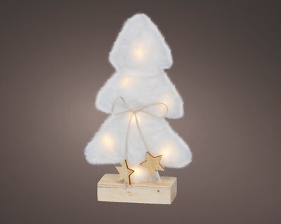 White Fur Tree with LED