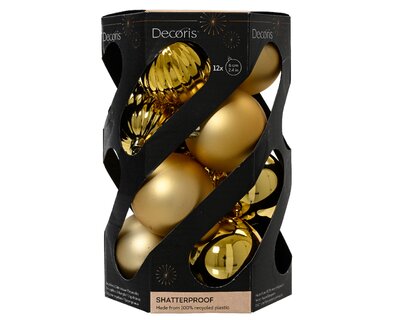 Gold Ball Ornaments 12